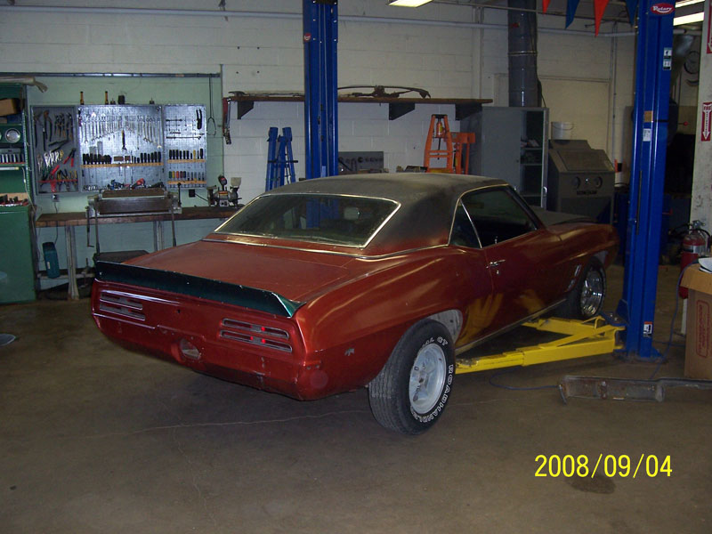 1969 Pontiac Firebird restoration photo 2