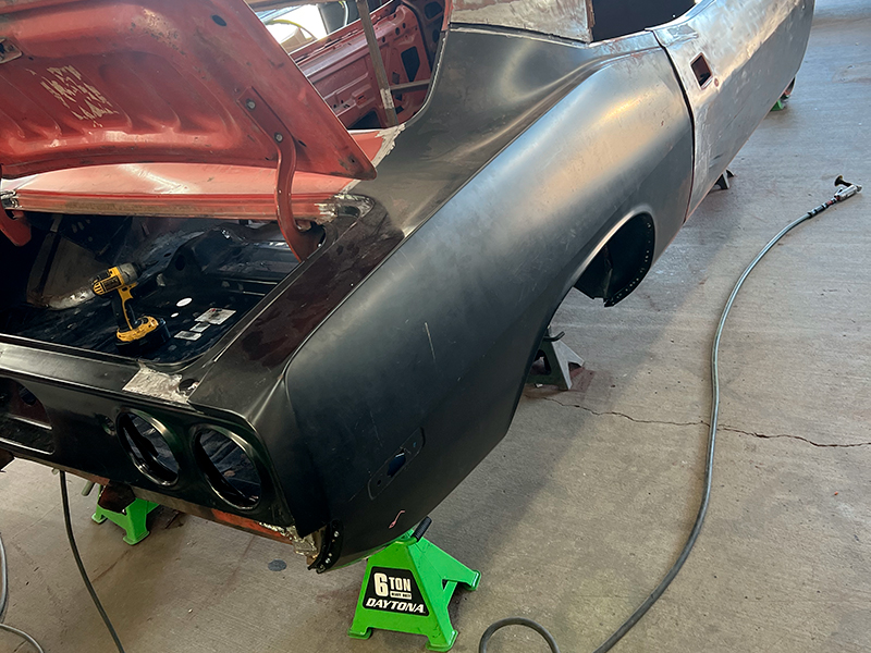 1972 Plymouth Barracuda restoration photo 8